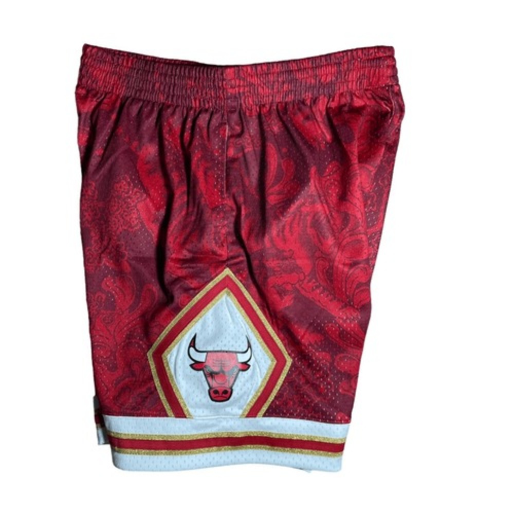 1997-98' Chicago Bulls Mitchell & Ness Year Of The Tiger Shorts Red NBA Size XL‎ - Picture 5 of 7